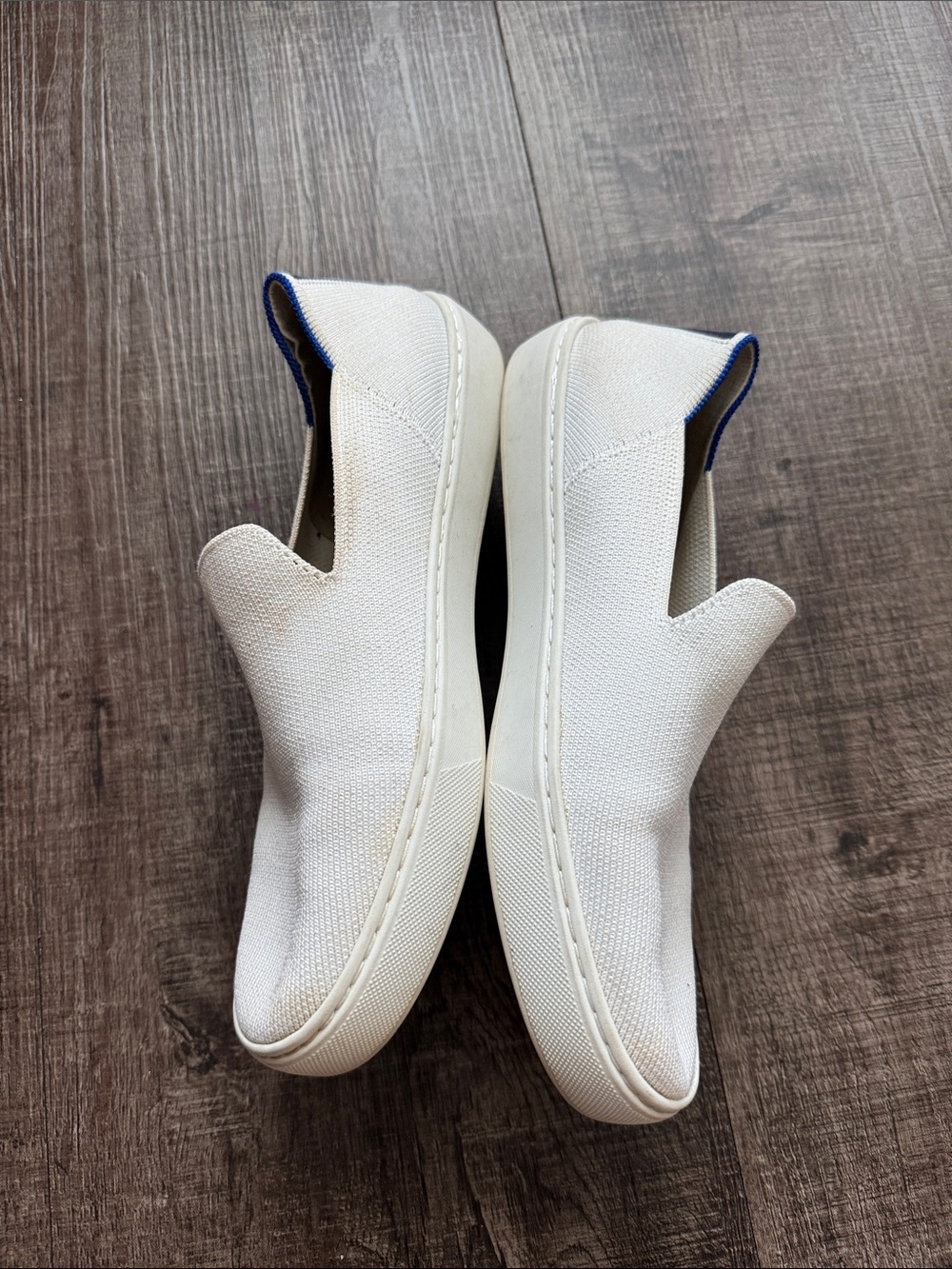 Rothy's White Slip-On Sneakers & Black Pointed Flats - Picture 8 of 11